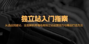 (12882期)独立站入门指南:从选品到建站,全面解析跨境电商独立站运营技巧与爆品…-中创网_分享创业项目_助您在家赚钱