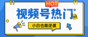 视频号分成计划热门赛道,把握流量,小白也能逆袭-中创网_分享创业项目_助您在家赚钱