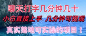和人聊天就能赚米，直接上手，10分钟提现，小白矩阵操作月收益破万-中创网_分享创业项目_助您在家赚钱