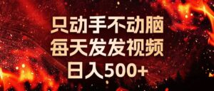 （13325期）种草平台发短视频，只动手不动脑，每天发发视频，日入500+-中创网_分享创业项目_助您在家赚钱