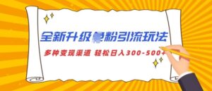 全新升级S粉引流玩法 多种变现渠道 轻松日入多张-中创网_分享创业项目_助您在家赚钱