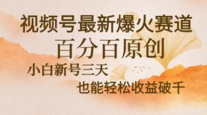 (13225期)视频号最新爆火赛道,中老年粉深信不疑,百分百原创,新号三天收益轻松...-中创网_分享创业项目_助您在家赚钱