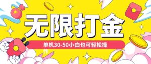 各种平台无限打金玩法，单机30-50纯自撸玩法，适合小白【揭秘】-中创网_分享创业项目_助您在家赚钱