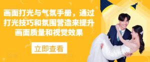 画面打光与气氛手册,通过打光技巧和氛围营造来提升画面质量和视觉效果-中创网_分享创业项目_助您在家赚钱