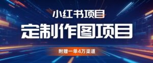 小红书私人定制图项目，附赠一单4W渠道【揭秘】-中创网_分享创业项目_助您在家赚钱