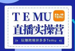 Temu直播实战营,玩赚跨境拼多多Temu,国内电商卷就出海赚美金-中创网_分享创业项目_助您在家赚钱