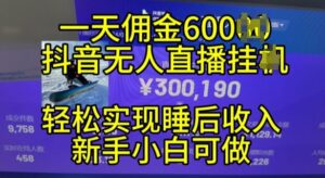 2024年11月抖音无人直播带货挂JI，小白的梦想之路，全天24小时收益不间断实现真正管道收益【揭秘】-中创网_分享创业项目_助您在家赚钱