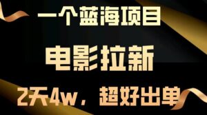 (13396期)【蓝海项目】电影拉新,两天搞了近4w,超好出单,直接起飞-中创网_分享创业项目_助您在家赚钱