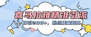 喜马拉雅精准引流,日引200+粉丝质量超高-中创网_分享创业项目_助您在家赚钱