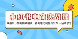 小红书电商实战课，从基础认知到赚钱模式，再到笔记制作与发布 一站式学习-中创网_分享创业项目_助您在家赚钱