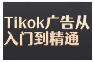 Tiktok Ads实操教程,Tiktok广告从入门到精通-中创网_分享创业项目_助您在家赚钱