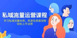 私域流量运营课程:学习私域流量本质,来源及搭建流程,轻松上手运营-中创网_分享创业项目_助您在家赚钱