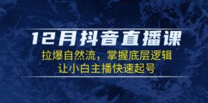 (13807期)12月抖音直播课:拉爆自然流,掌握底层逻辑,让小白主播快速起号-中创网_分享创业项目_助您在家赚钱