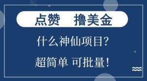 点赞就能撸美金？什么神仙项目？单号一会狂撸300+，不动脑，只动手，可批量，超简单-中创网_分享创业项目_助您在家赚钱