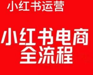 红薯电商实操课,小红书电商全流程-中创网_分享创业项目_助您在家赚钱