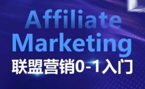 Affiliate Marketing联盟营销0-1入门,联盟营销基本逻辑 联盟平台逻辑及联盟客逻辑全面详解-中创网_分享创业项目_助您在家赚钱