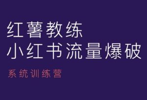 红薯教练-小红书内容运营课,小红书运营学习终点站-中创网_分享创业项目_助您在家赚钱