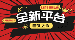 (13696期)又一个全新平台巨头之作,12月6日刚上线,小白入局初期红利的关键,想...-中创网_分享创业项目_助您在家赚钱