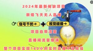 2024年最新稀缺项目敦煌飞天无人直播,项目自带流量,流量爆满,实现160小时实时直播不违规操-中创网_分享创业项目_助您在家赚钱