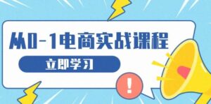 从零做电商实战课程,教你如何获取访客、选品布局,搭建基础运营团队-中创网_分享创业项目_助您在家赚钱