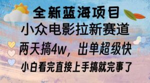 (13521期)全新蓝海项目 电影拉新两天实操搞了3w,超好出单 每天2小时轻轻松松手上-中创网_分享创业项目_助您在家赚钱