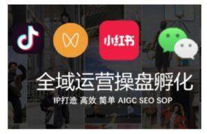 全域运营操盘(抖音+私域+小红书),IP打造高效简单-中创网_分享创业项目_助您在家赚钱