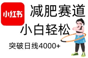 小红书减肥赛道，简单零成本，无需剪辑，不用动脑，小白轻松日利润4000+-中创网_分享创业项目_助您在家赚钱