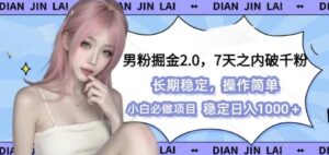 男粉掘金2.0 全新图文视频玩法，百分百过原创，多种变现思路【揭秘】-中创网_分享创业项目_助您在家赚钱