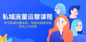 (13765期)私域流量运营课程:学习私域流量本质,来源及搭建流程,轻松上手运营-中创网_分享创业项目_助您在家赚钱