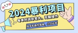 2024暴利项目，闲鱼无货源，每单利润非常大，无脑操作，小白必学-中创网_分享创业项目_助您在家赚钱