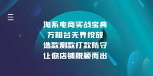 (13701期)淘系电商实战宝典:万相台无界投放,选款测款打款防守,让你店铺脱颖而出-中创网_分享创业项目_助您在家赚钱