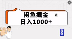 闲鱼掘金当天日入多张，简单复制粘贴，无脑操作-中创网_分享创业项目_助您在家赚钱
