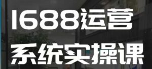 1688高阶运营系统实操课,快速掌握1688店铺运营的核心玩法-中创网_分享创业项目_助您在家赚钱