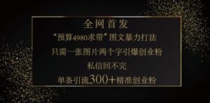 小红书的神奇图片引流法,仅需一张图,就可一条手记凭着这种方法,轻轻松松引流方法 300 精确自主创业粉-中创网_分享创业资讯_网络项目资源-中创网_分享创业项目_助您在家赚钱