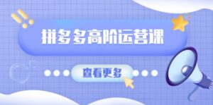 （14327期）拼多多平台高级运营课：完美群爆品游戏玩法，轻付钱无穷拷贝，打造出品类爆品之途-中创网_分享创业项目_助您在家赚钱
