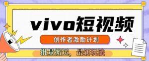 vivo小视频激励计划，2025运送新模式-中创网_分享创业项目_助您在家赚钱