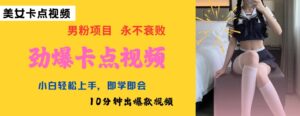 AI制做刺激守点美女丝袜,新手快速上手,即学即会10min出爆款短视频-中创网_分享创业项目_助您在家赚钱