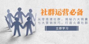 社群营销必不可少!从零构建社群营销,揭密六大锦囊妙计、七大营销方法,打造出受欢迎社群营销-中创网_分享创业项目_助您在家赚钱