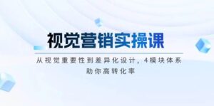 视觉设计实操课, 从视觉必要性到差异化经营, 4控制模块管理体系, 帮助你高转换率-中创网_分享创业项目_助您在家赚钱