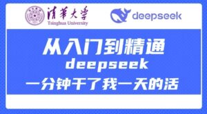 清华讲DeepSeek最齐实例教程,实用教程,deepseek一分钟干了我一天的活-中创网_分享创业项目_助您在家赚钱