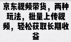 京东商城短视频带货,二种游戏玩法,批量采集短视频,轻松获取长期收益-中创网_分享创业项目_助您在家赚钱
