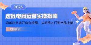虚似电商运营实操手册,包含拼多多开店全过程,从初学者到商品上架-中创网_分享创业项目_助您在家赚钱