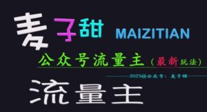 小麦甜2025微信公众号微信流量主各大网站全新游戏玩法关键，一对一教学，成熟稳定，盈利有保证-中创网_分享创业项目_助您在家赚钱