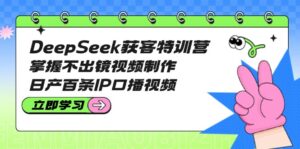 （14544期）DeepSeek拓客夏令营：把握不出境视频后期制作，日产百条IP口播视频-中创网_专注互联网创业,项目资源整合-中创网_分享创业项目_助您在家赚钱
