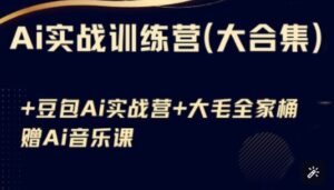 Ai实战演练夏令营合辑(豆沙包Ai KiMi运用 Ai歌曲),基本操作到高级方法的各个方面-中创网_专注互联网创业,项目资源整合-中创网_分享创业项目_助您在家赚钱