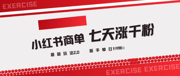 小红书的商单2.0全新游戏玩法，3天涨千粉单日转现好几张-中创网_分享创业项目_助您在家赚钱
