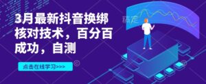 3月最新抖音换绑核查技术性,百分之百取得成功,测试-中创网_专注互联网创业,项目资源整合-中创网_分享创业项目_助您在家赚钱