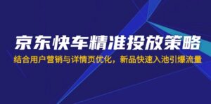 (14185期)京东快车精准投放策略,结合用户营销与详情页优化,新品快速入池引爆流量-中创网_分享创业项目_助您在家赚钱