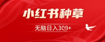 小红书种草，一台手机就可以，没脑子日入3张-中创网_专注互联网创业,项目资源整合-中创网_分享创业项目_助您在家赚钱