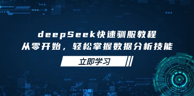 （14536期）deepSeek迅速收服实例教程，从零开始，快速掌握数据分析技能-中创网_专注互联网创业,项目资源整合-中创网_分享创业项目_助您在家赚钱